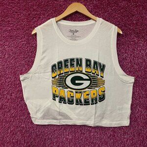 Junk Food NFL Green Bay Packers Cropped Sleeveless T-Shirt 2XL